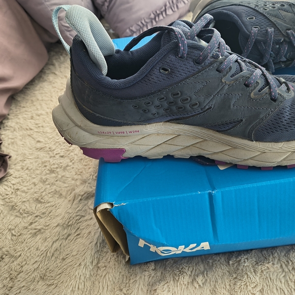 Hoka Women's Anacapa Breeze Sneakers in Blue and Pink - Picture 6 of 11